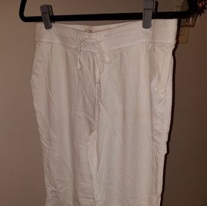 Sonoma White Linen Pants